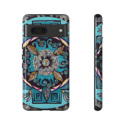 "Hojachakana" Art Phone Armor - Blue Flame Array Google Pixel 7 / Glossy Phone Case