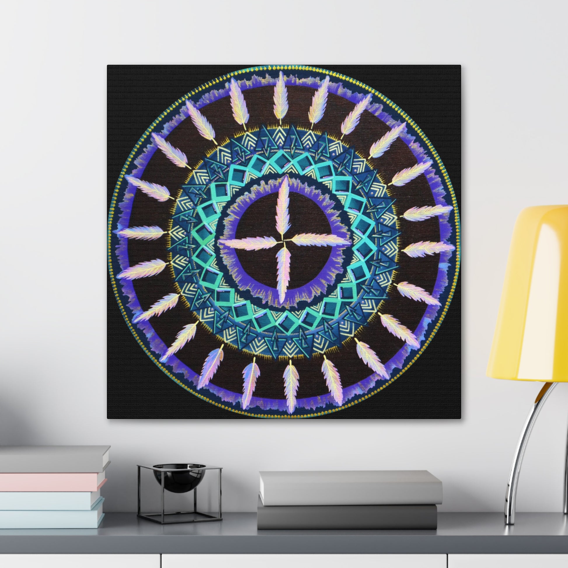 "Cuatro Vientos" Canvas Gallery Wraps - Blue Flame Array Canvas