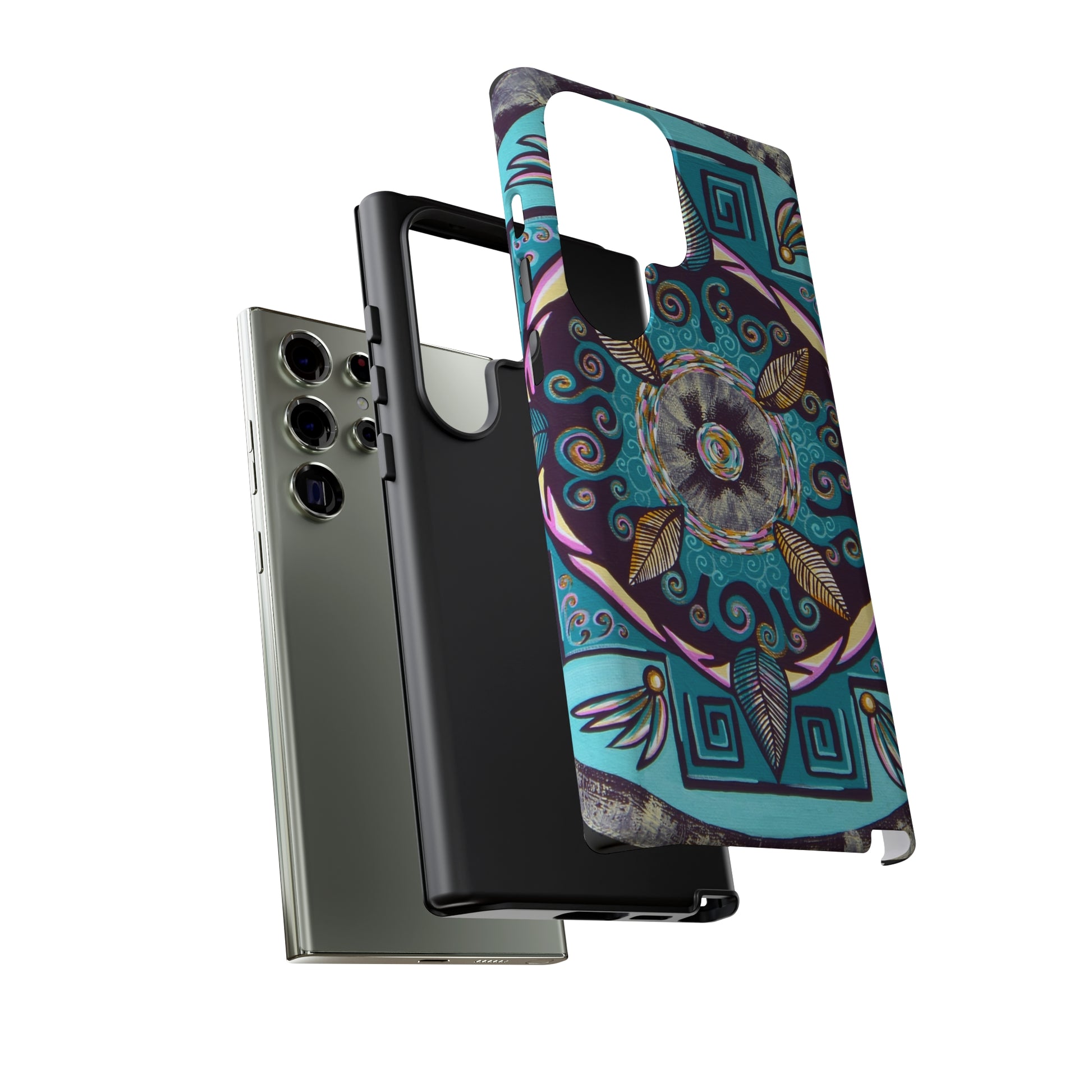 "Hojachakana" Art Phone Armor - Blue Flame Array Phone Case