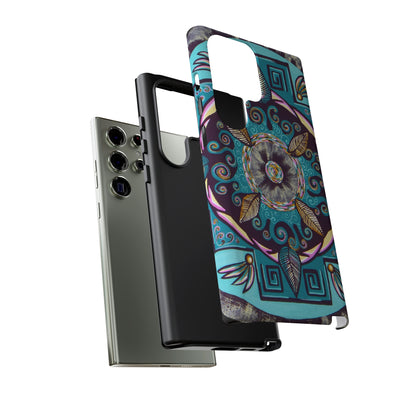 "Hojachakana" Art Phone Armor - Blue Flame Array Phone Case