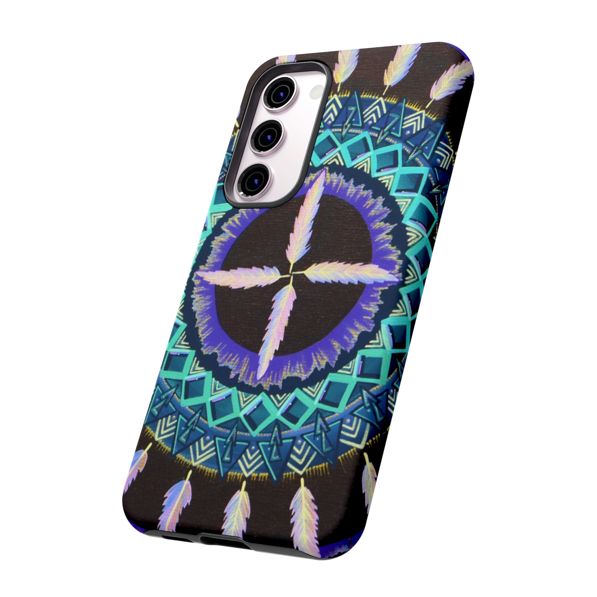 "Cuatro Vientos" Art Phone Armor - Blue Flame Array Phone Case