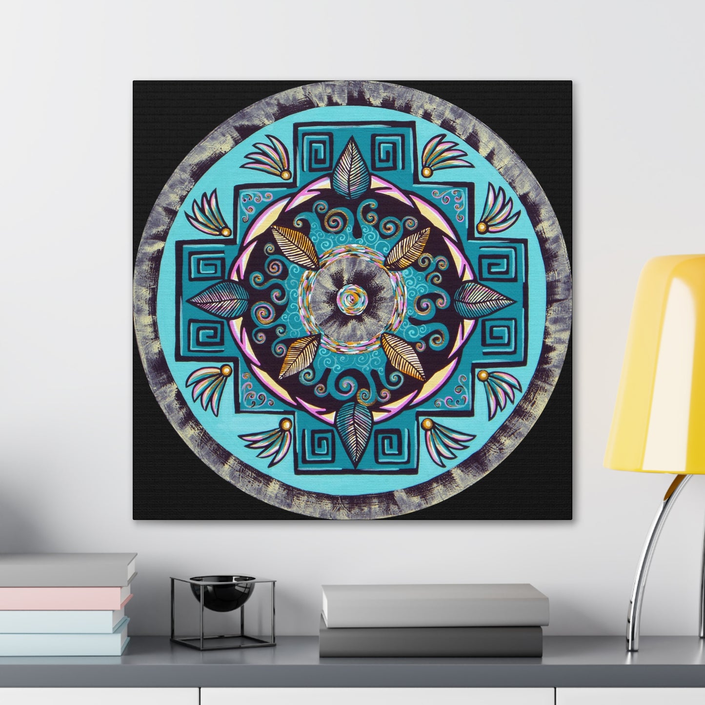 "Hojachakana" Canvas Gallery Wraps - Blue Flame Array Canvas