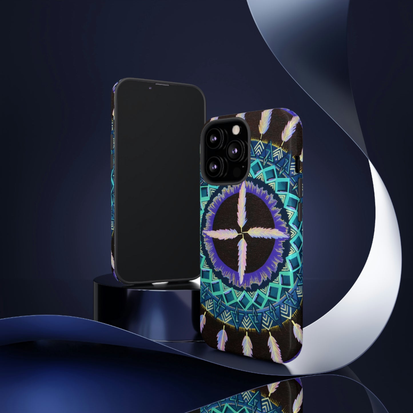 "Cuatro Vientos" Art Phone Armor - Blue Flame Array Phone Case