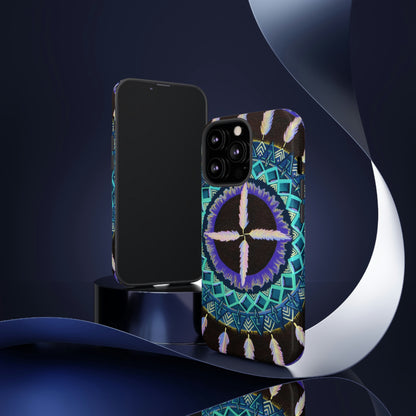 "Cuatro Vientos" Art Phone Armor - Blue Flame Array Phone Case