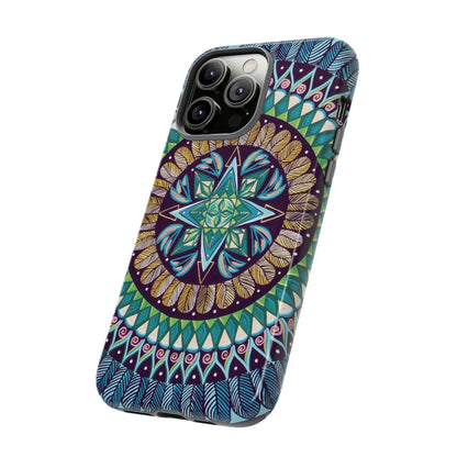 "AquilazurA Kryst'dala" Art Phone Armor - Blue Flame Array Phone Case