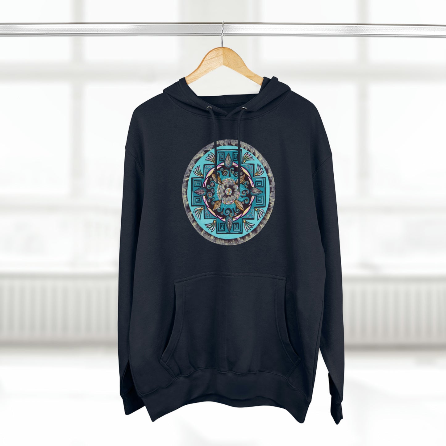 "Hojachakana" Lords & Ladies Pullover Hoodie - Blue Flame Array Hoodie