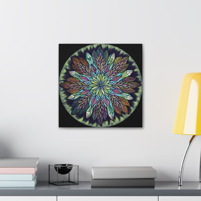 "Krystalhoja" Canvas Gallery Wraps - Blue Flame Array Canvas