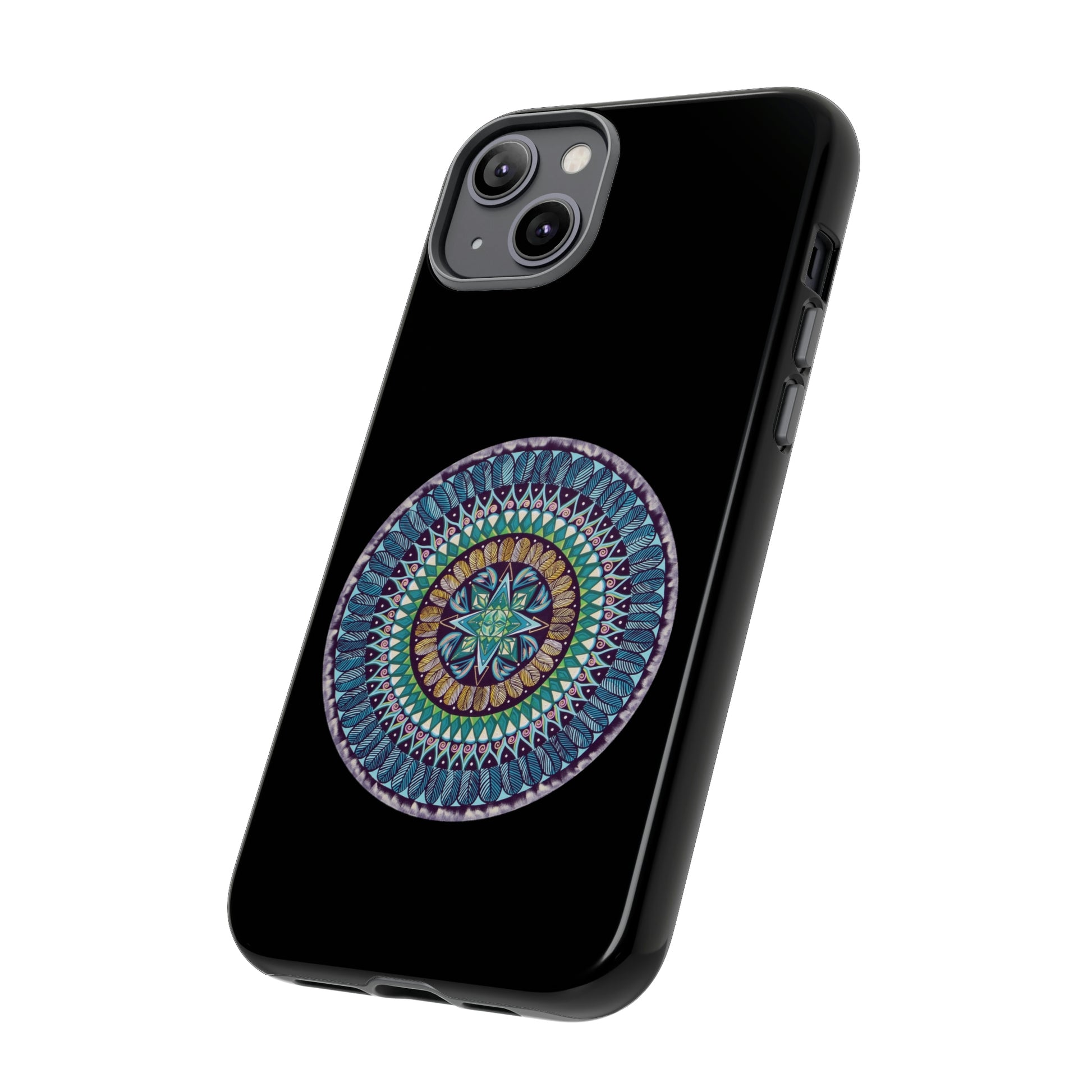 "AquilazurA Kryst'dala" Art Phone Armor - Blue Flame Array Phone Case