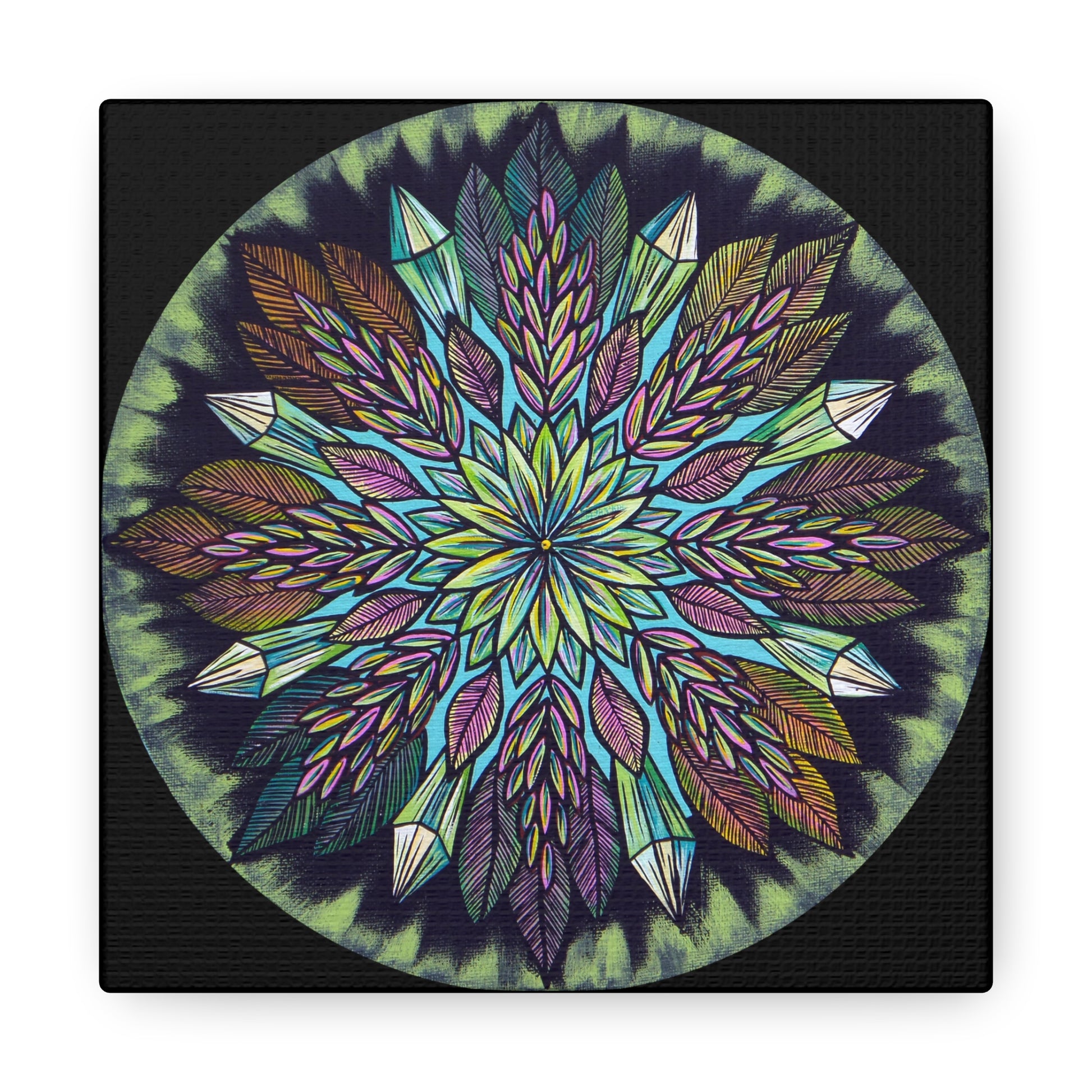 "Krystalhoja" Canvas Gallery Wraps - Blue Flame Array 6″ x 6″ / Premium Gallery Wraps (1.25″) Canvas