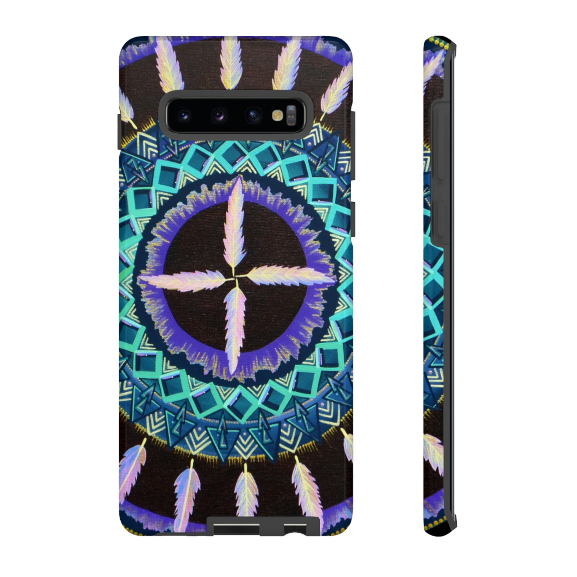 "Cuatro Vientos" Art Phone Armor - Blue Flame Array Samsung Galaxy S10 Plus / Glossy Phone Case