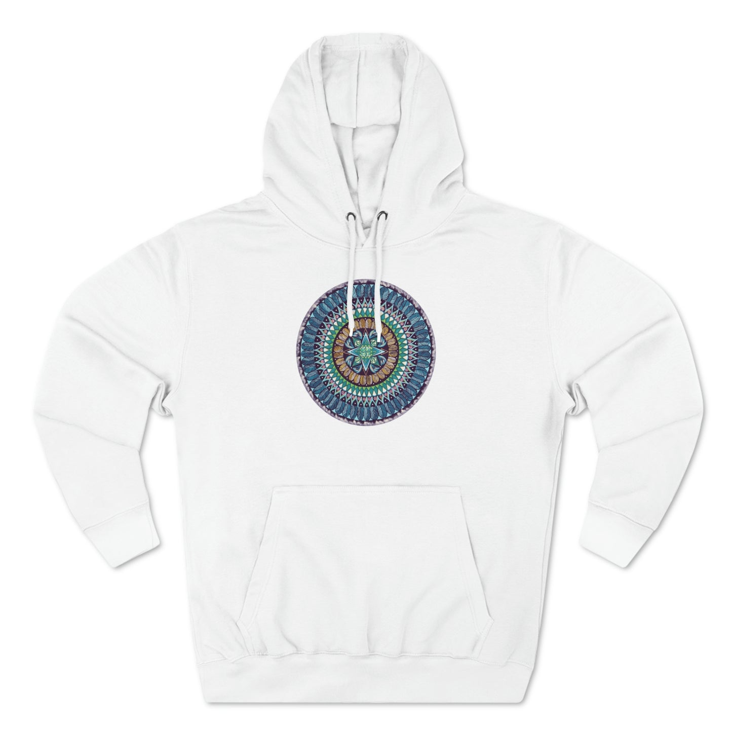 "AquilazurA Kryst'dala" Lords & Ladies Pullover Hoodie - Blue Flame Array White / S Hoodie