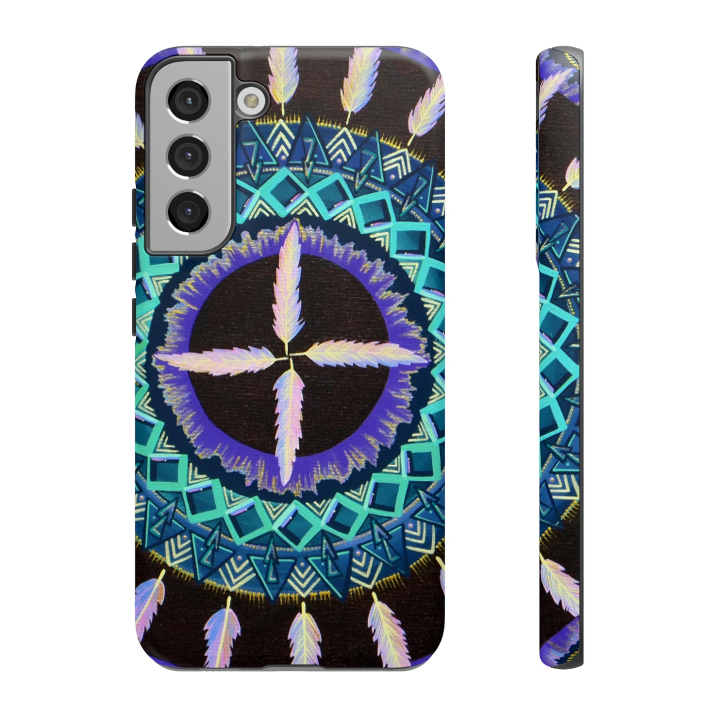 "Cuatro Vientos" Art Phone Armor - Blue Flame Array Samsung Galaxy S22 Plus / Matte Phone Case