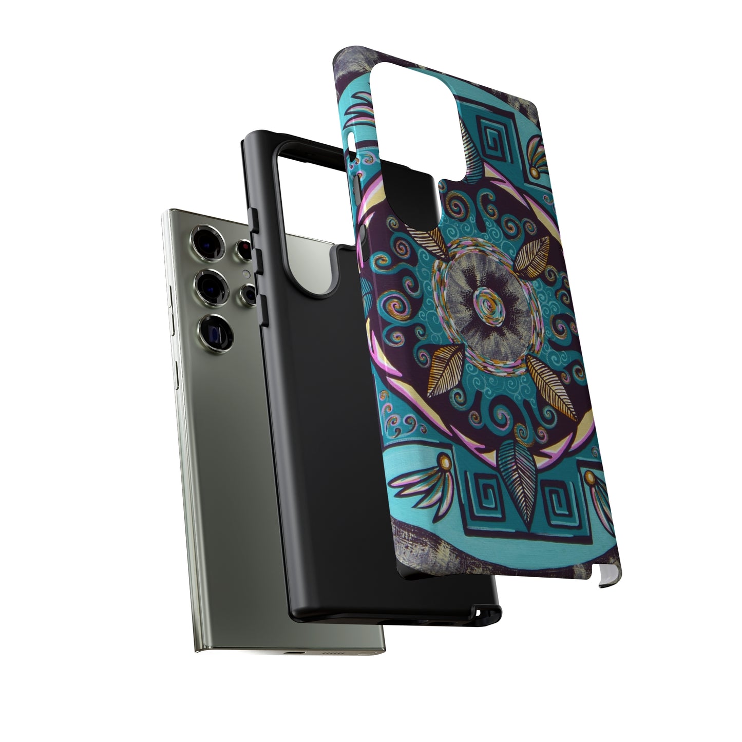 "Hojachakana" Art Phone Armor - Blue Flame Array Phone Case