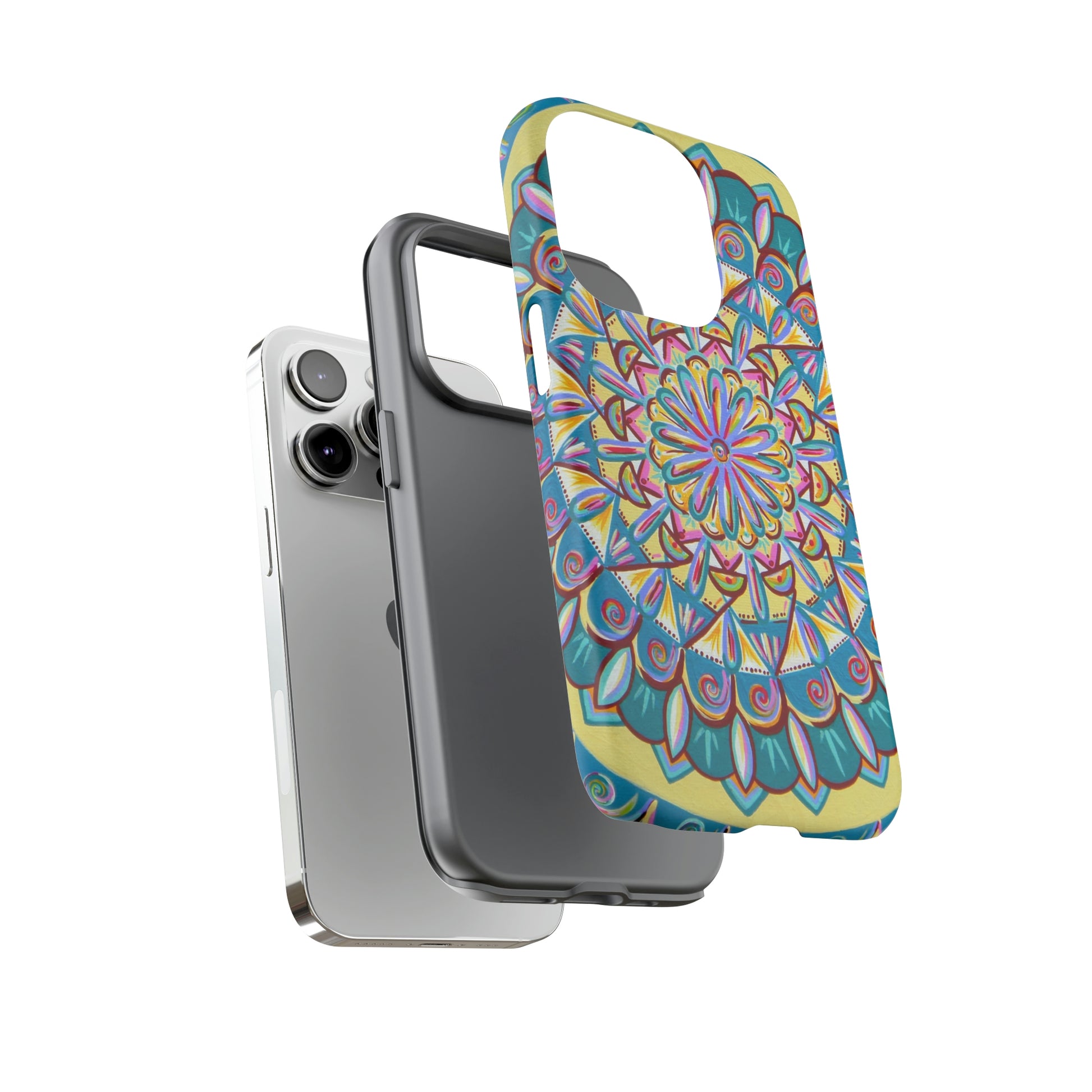 "Almandalayana" Art Phone Armor - Blue Flame Array Phone Case