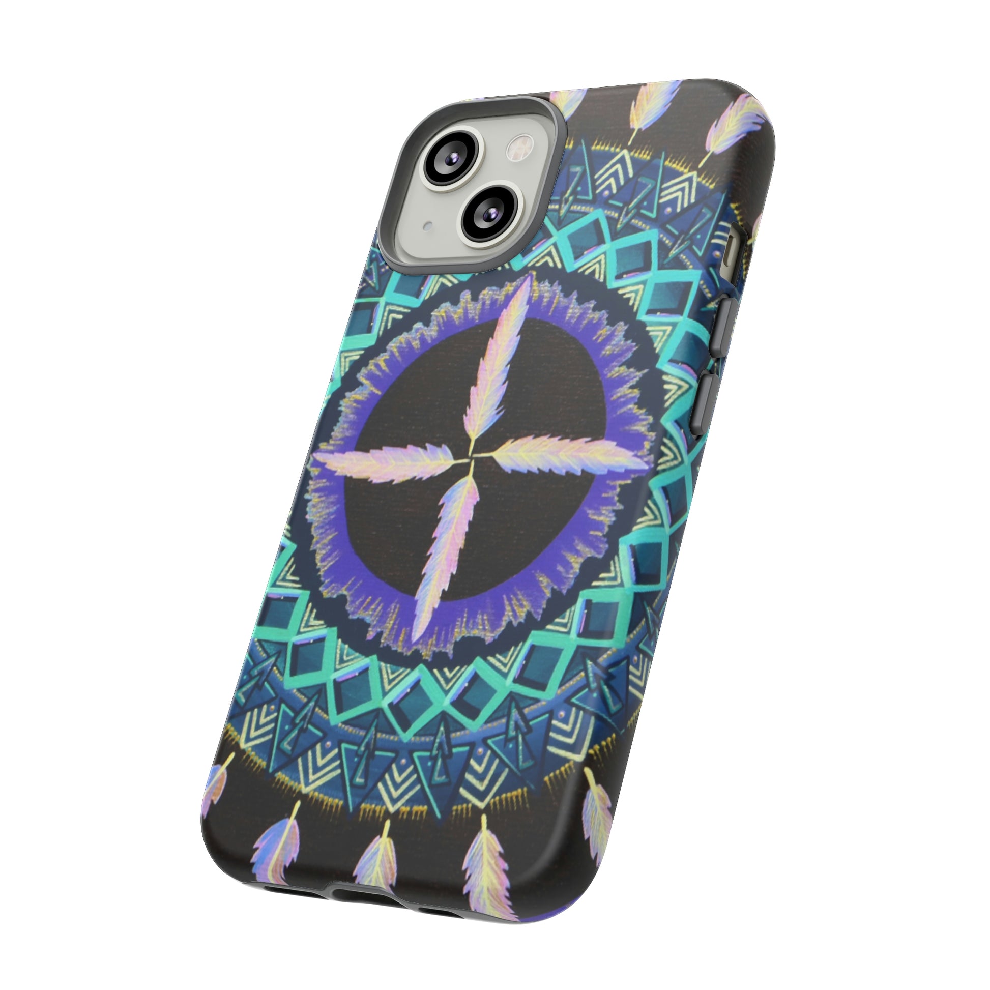 "Cuatro Vientos" Art Phone Armor - Blue Flame Array Phone Case