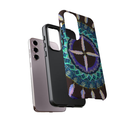 "Cuatro Vientos" Art Phone Armor - Blue Flame Array Phone Case