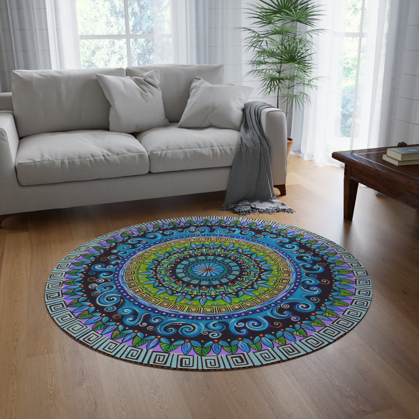 "Mandaquala" Mandala Rug