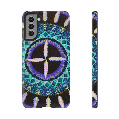 "Cuatro Vientos" Art Phone Armor - Blue Flame Array Samsung Galaxy S21 Plus / Matte Phone Case