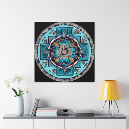 "Hojachakana" Canvas Gallery Wraps - Blue Flame Array Canvas