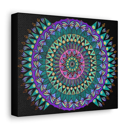 "Mandaladiosa" Canvas Gallery Wraps - Blue Flame Array Canvas