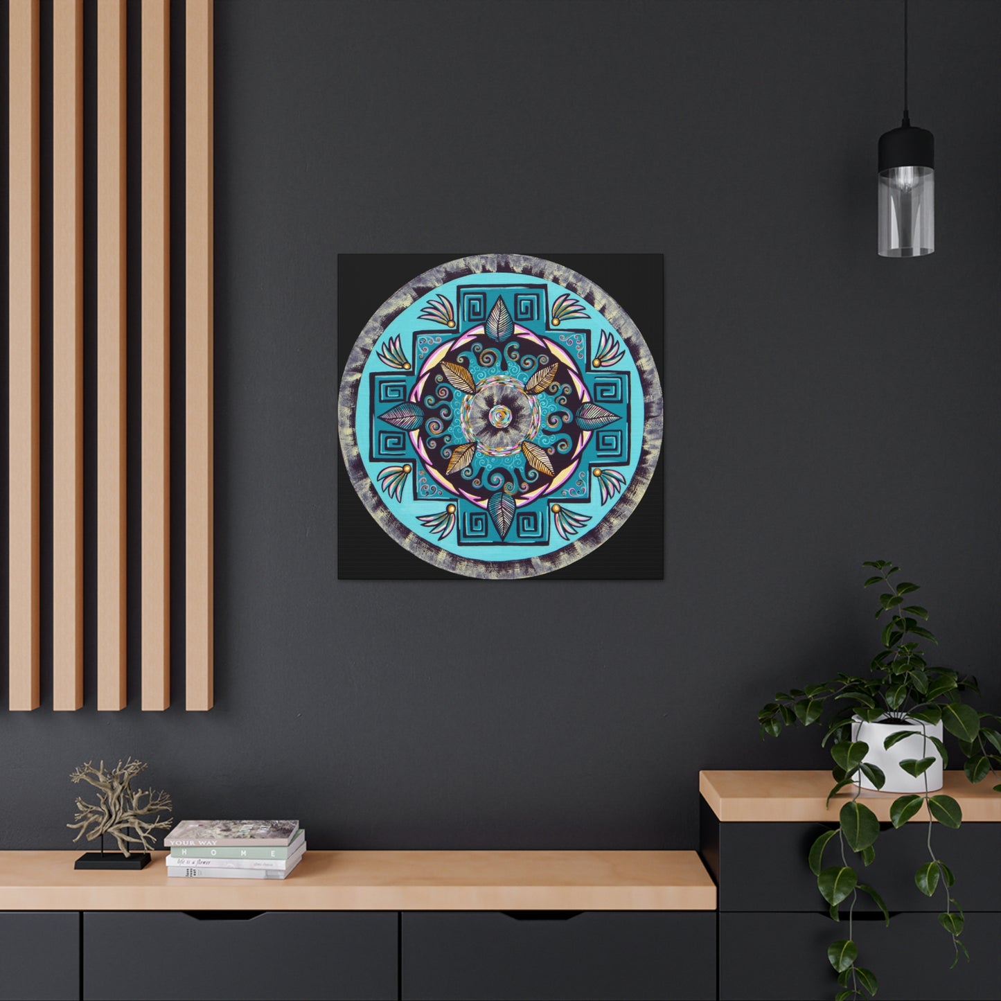 "Hojachakana" Canvas Gallery Wraps - Blue Flame Array Canvas