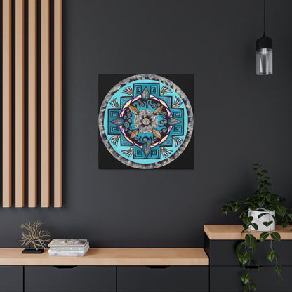 "Hojachakana" Canvas Gallery Wraps - Blue Flame Array Canvas