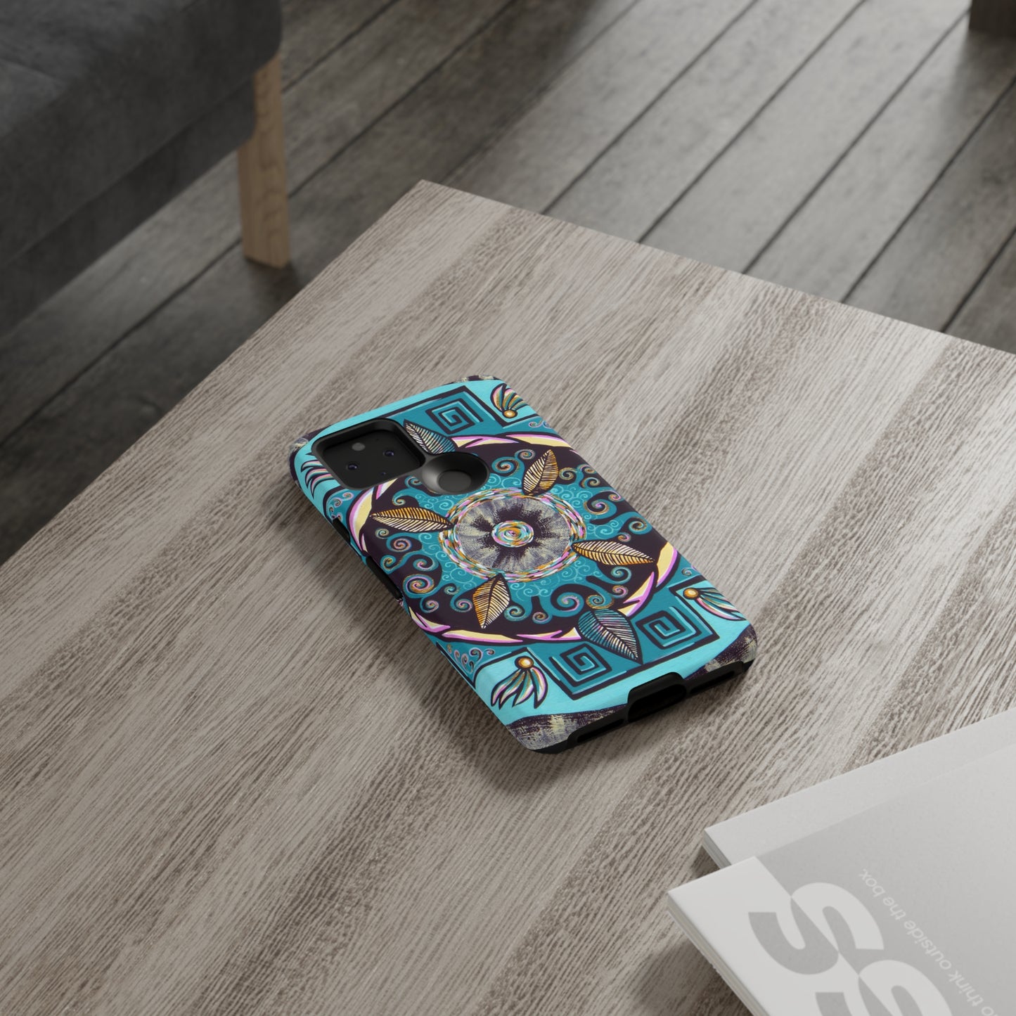 "Hojachakana" Art Phone Armor - Blue Flame Array Phone Case