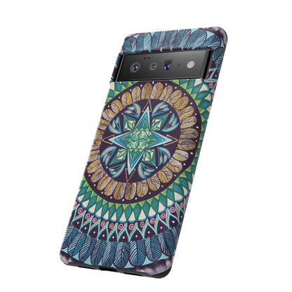 "AquilazurA Kryst'dala" Art Phone Armor - Blue Flame Array Phone Case