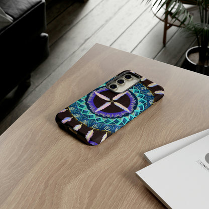 "Cuatro Vientos" Art Phone Armor - Blue Flame Array Phone Case