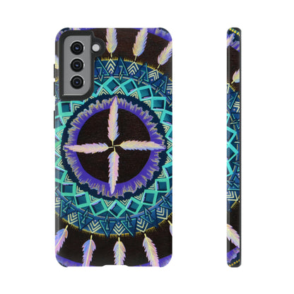 "Cuatro Vientos" Art Phone Armor - Blue Flame Array Samsung Galaxy S21 Plus / Glossy Phone Case