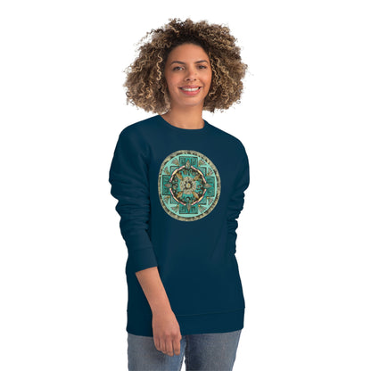 "Hojachakana" Lords & Ladies Organic Sweatshirt - Blue Flame Array Sweatshirt