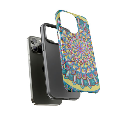 "Almandalayana" Art Phone Armor - Blue Flame Array Phone Case