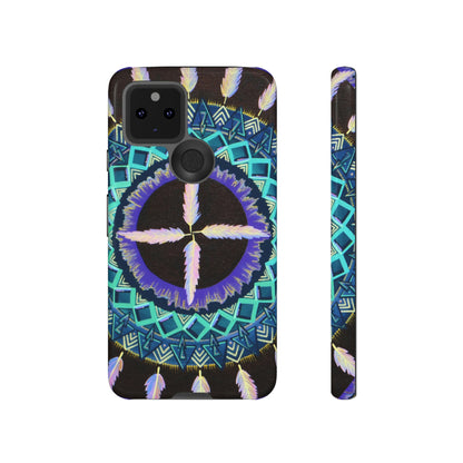 "Cuatro Vientos" Art Phone Armor - Blue Flame Array Google Pixel 5 5G / Glossy Phone Case