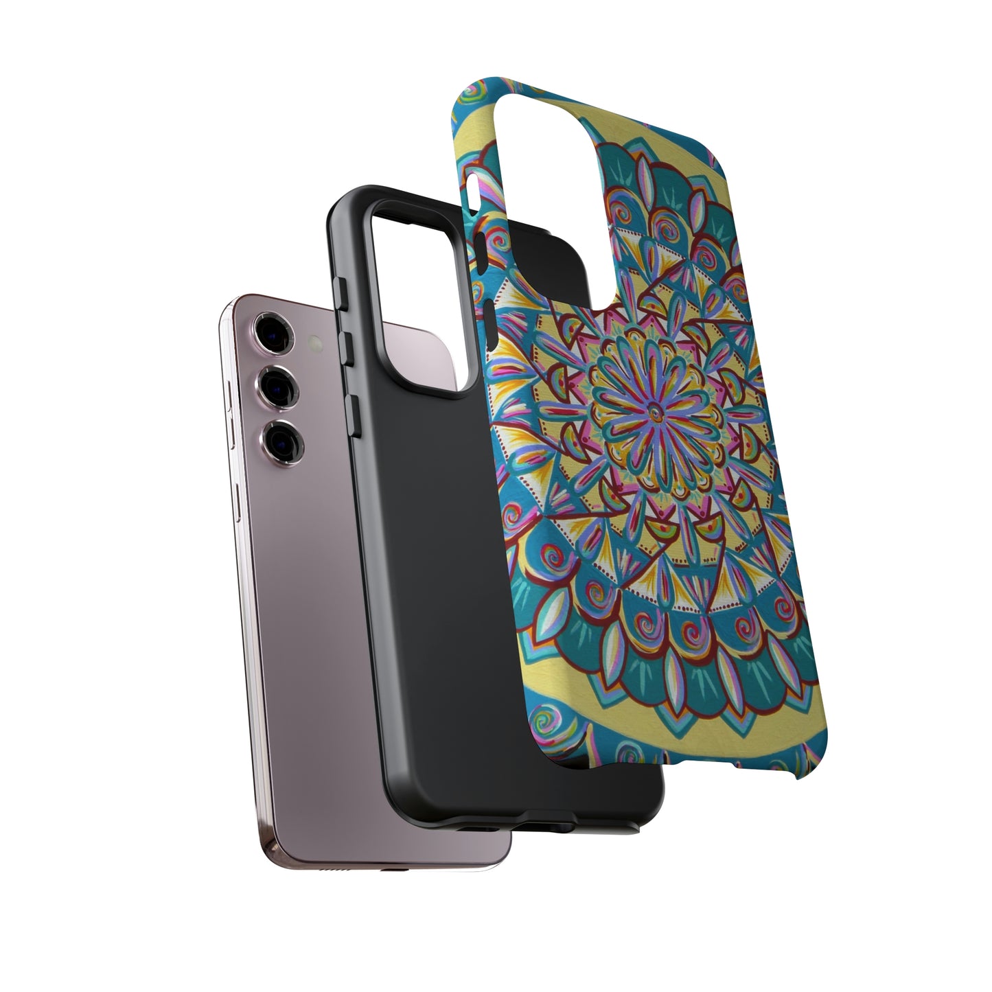 "Almandalayana" Art Phone Armor - Blue Flame Array Phone Case