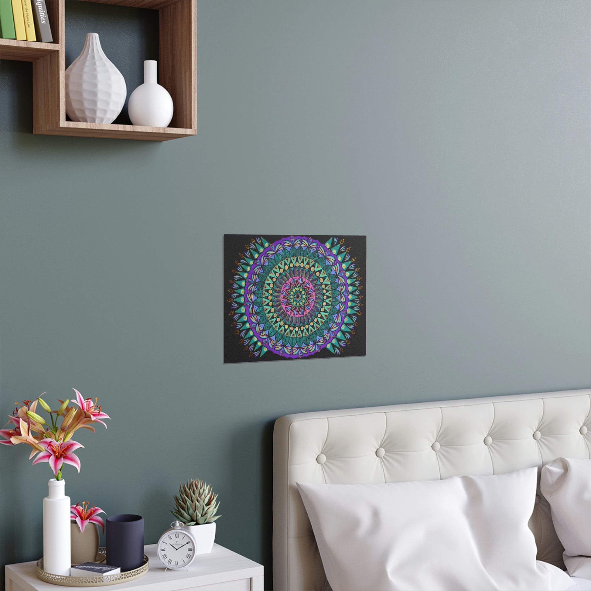 "Mandaladiosa" Fine Art Posters - Blue Flame Array Poster