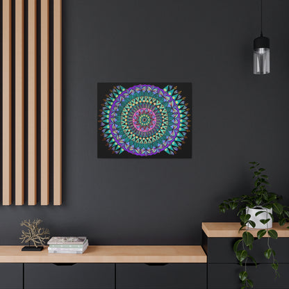 "Mandaladiosa" Canvas Gallery Wraps - Blue Flame Array Canvas