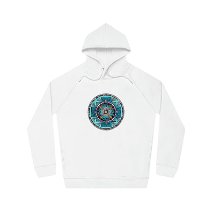 "Hojachakana" Lords & Ladies Organic Sider Hoodie - Blue Flame Array White / XS Hoodie