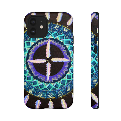 "Cuatro Vientos" Art Phone Armor - Blue Flame Array iPhone 12 Mini / Matte Phone Case