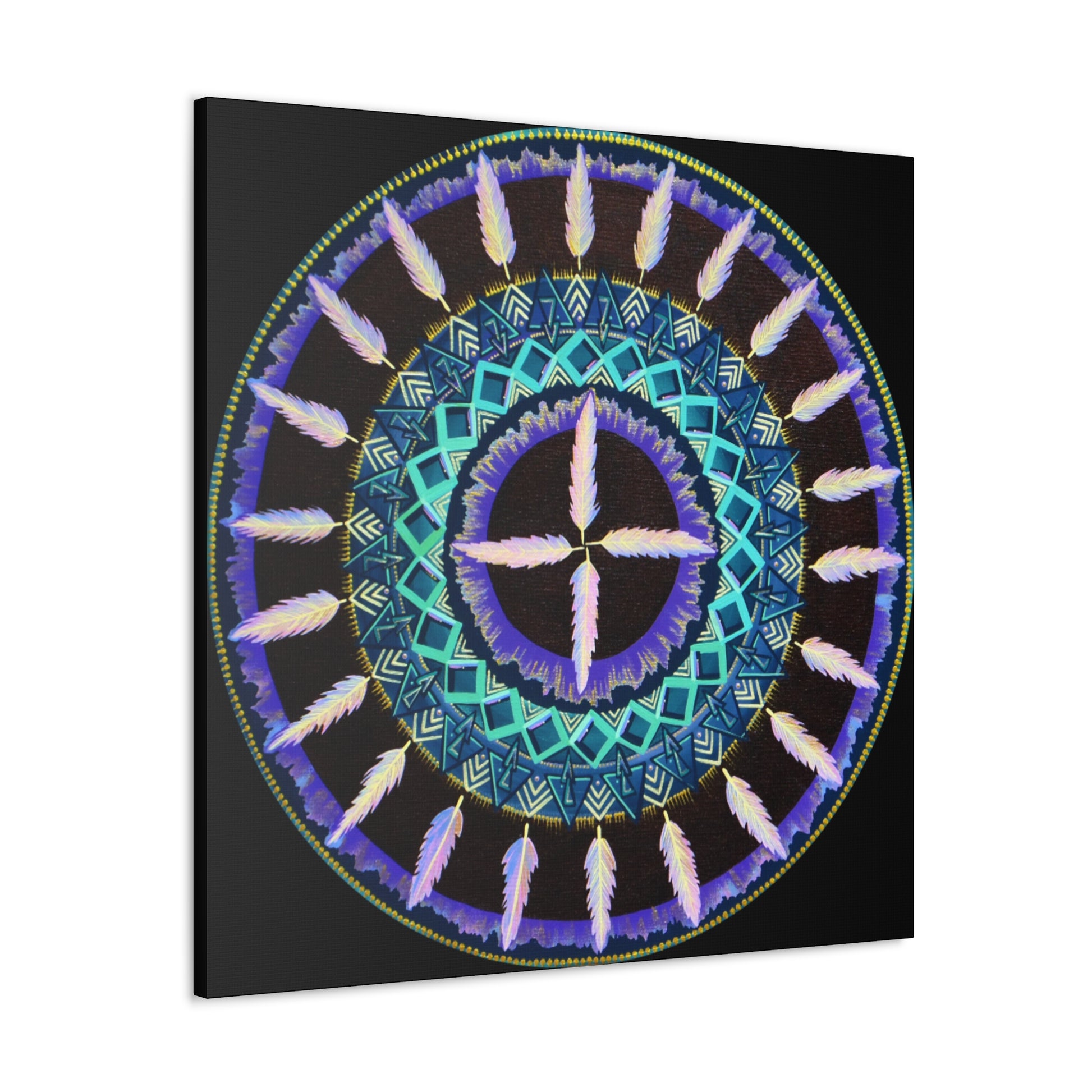 "Cuatro Vientos" Canvas Gallery Wraps - Blue Flame Array Canvas