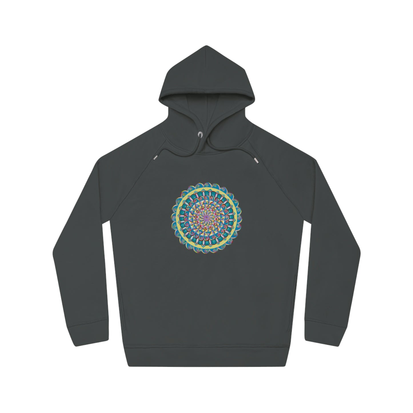 "Almandalayana" Lords & Ladies Organic Sider Hoodie - Blue Flame Array Anthracite / XS Hoodie