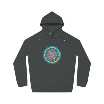 "Almandalayana" Lords & Ladies Organic Sider Hoodie - Blue Flame Array Anthracite / XS Hoodie