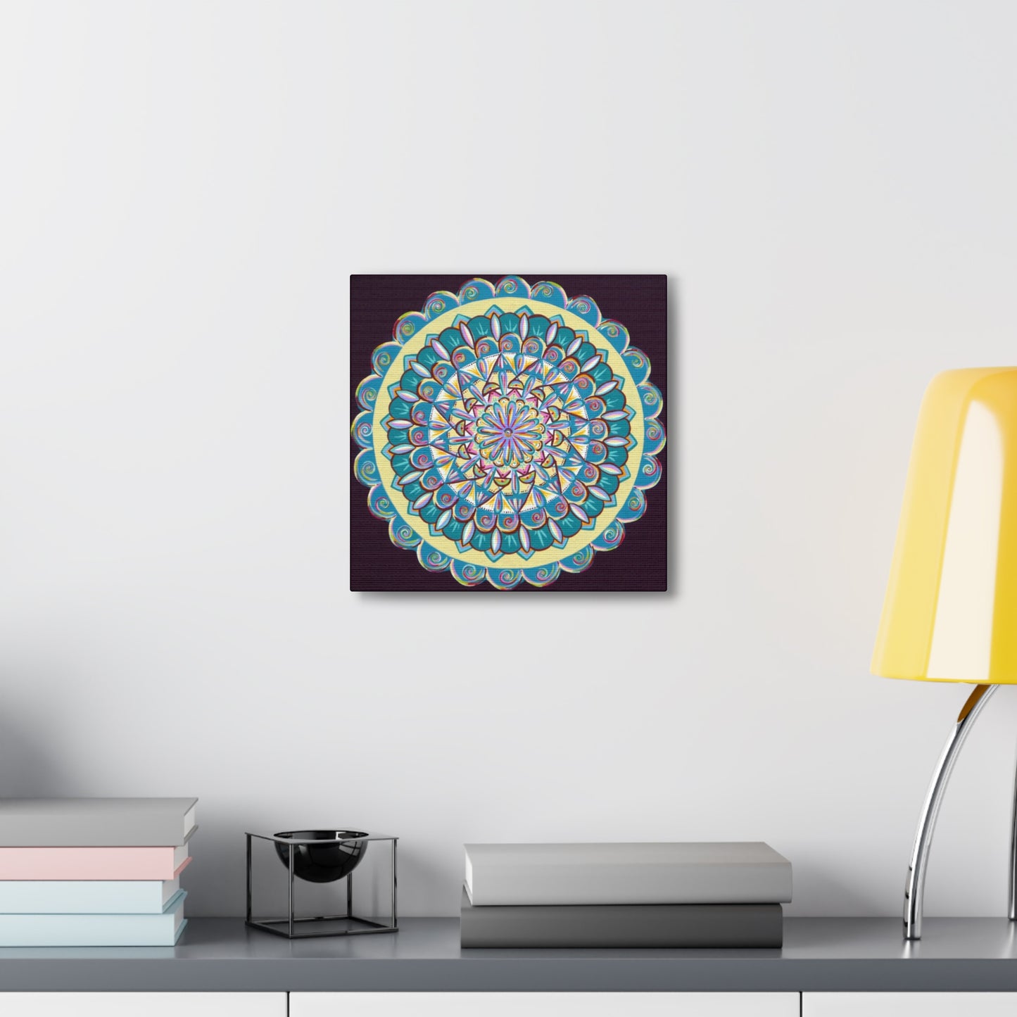 "Almandalayana" Canvas Gallery Wraps - Blue Flame Array Canvas