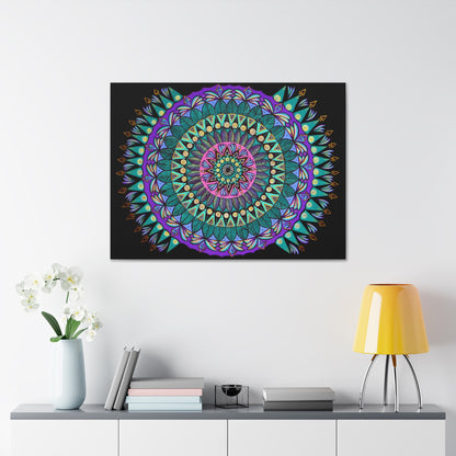 "Mandaladiosa" Canvas Gallery Wraps - Blue Flame Array Canvas