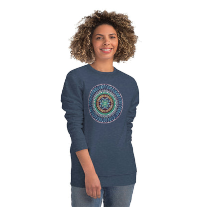 "AquilazurA Kryst'dala" Lords & Ladies Organic Sweatshirt - Blue Flame Array Sweatshirt