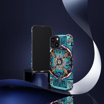 "Hojachakana" Art Phone Armor - Blue Flame Array Phone Case