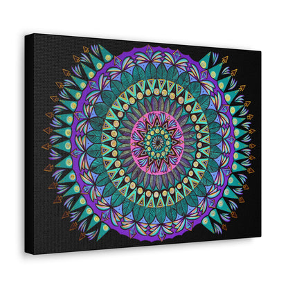 "Mandaladiosa" Canvas Gallery Wraps - Blue Flame Array Canvas