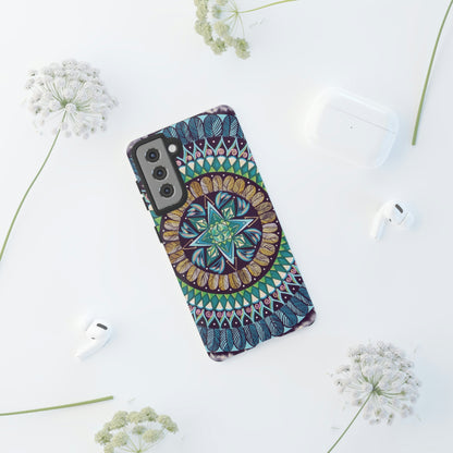 "AquilazurA Kryst'dala" Art Phone Armor - Blue Flame Array Phone Case