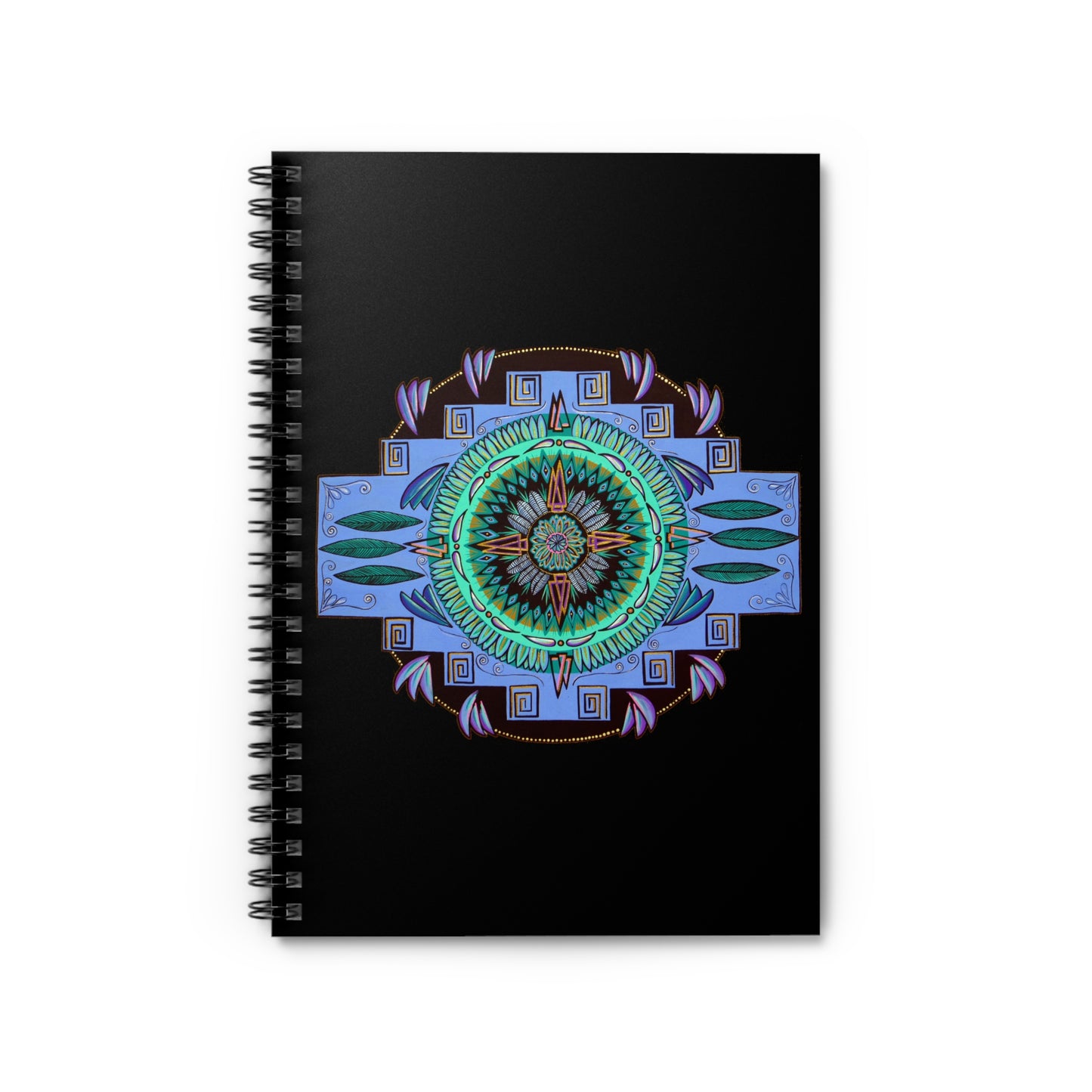 "Plumachakana" Spiral Notebook - Blue Flame Array Paper products