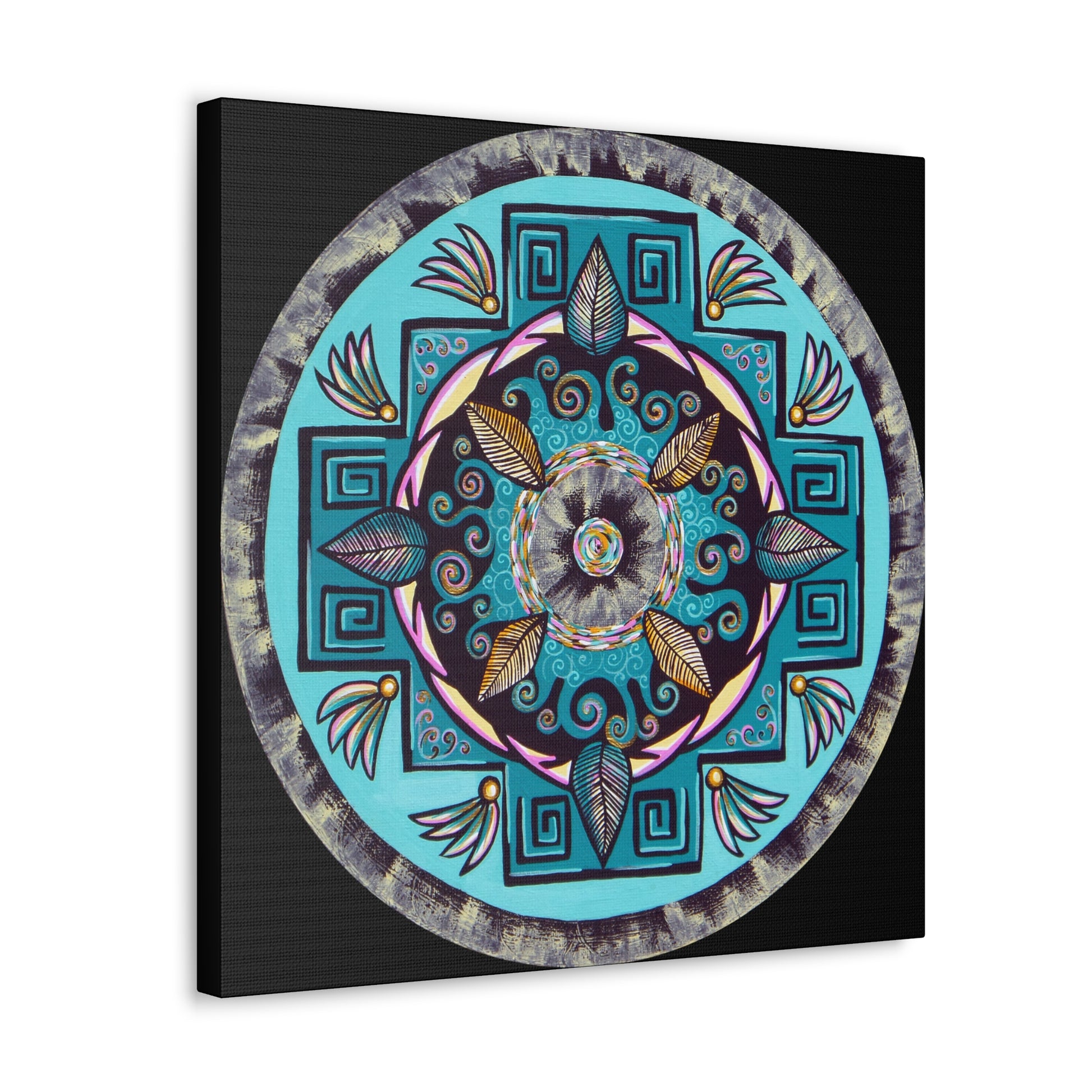 "Hojachakana" Canvas Gallery Wraps - Blue Flame Array Canvas