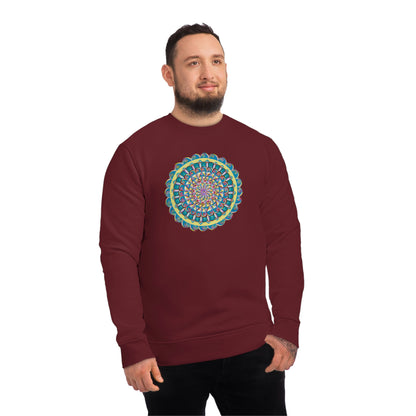 "Almandalayana" Lords & Ladies Organic Sweatshirt - Blue Flame Array Sweatshirt